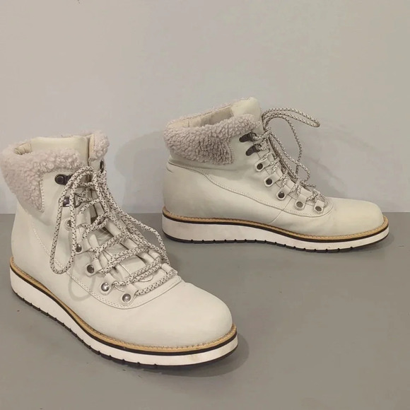 Aspen Nomad Boots size 9.5 Cream‎ Lace Up - Picture 1 of 9
